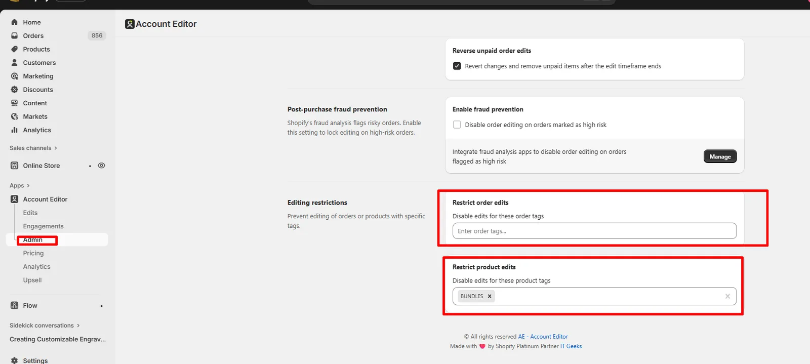 Restrict Using Tag