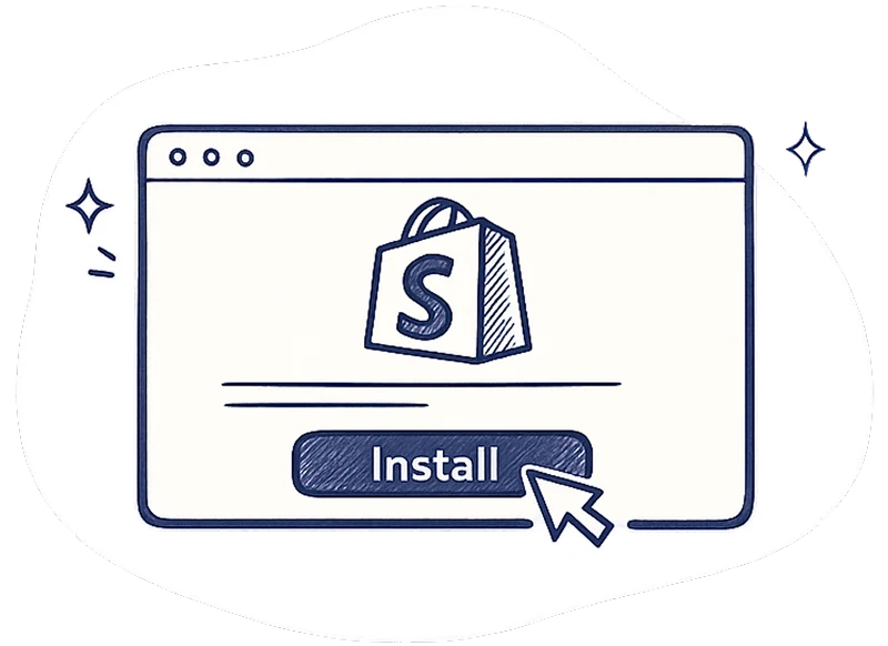 Install in 5 minutes — step 01 of Account Editor setup on Shopify