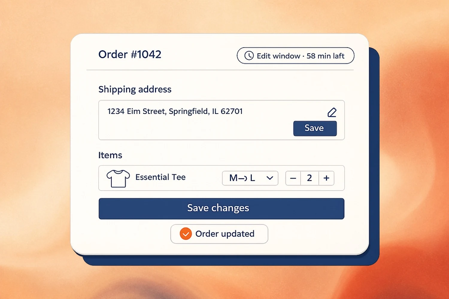 Self-Serve Edits embedded preview